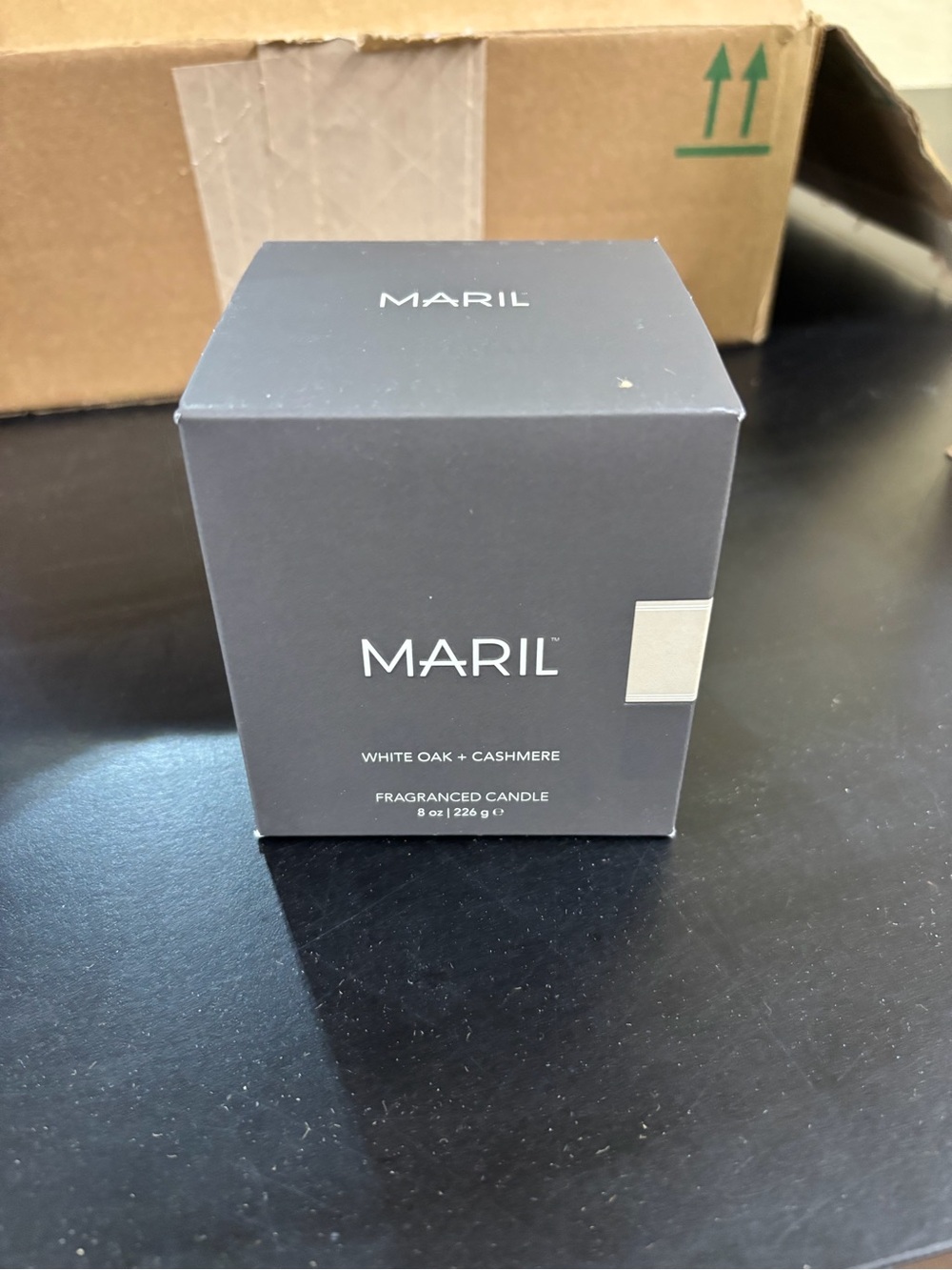 MARIL White Oak + Cashmere Fragranced Candle - Gray Box